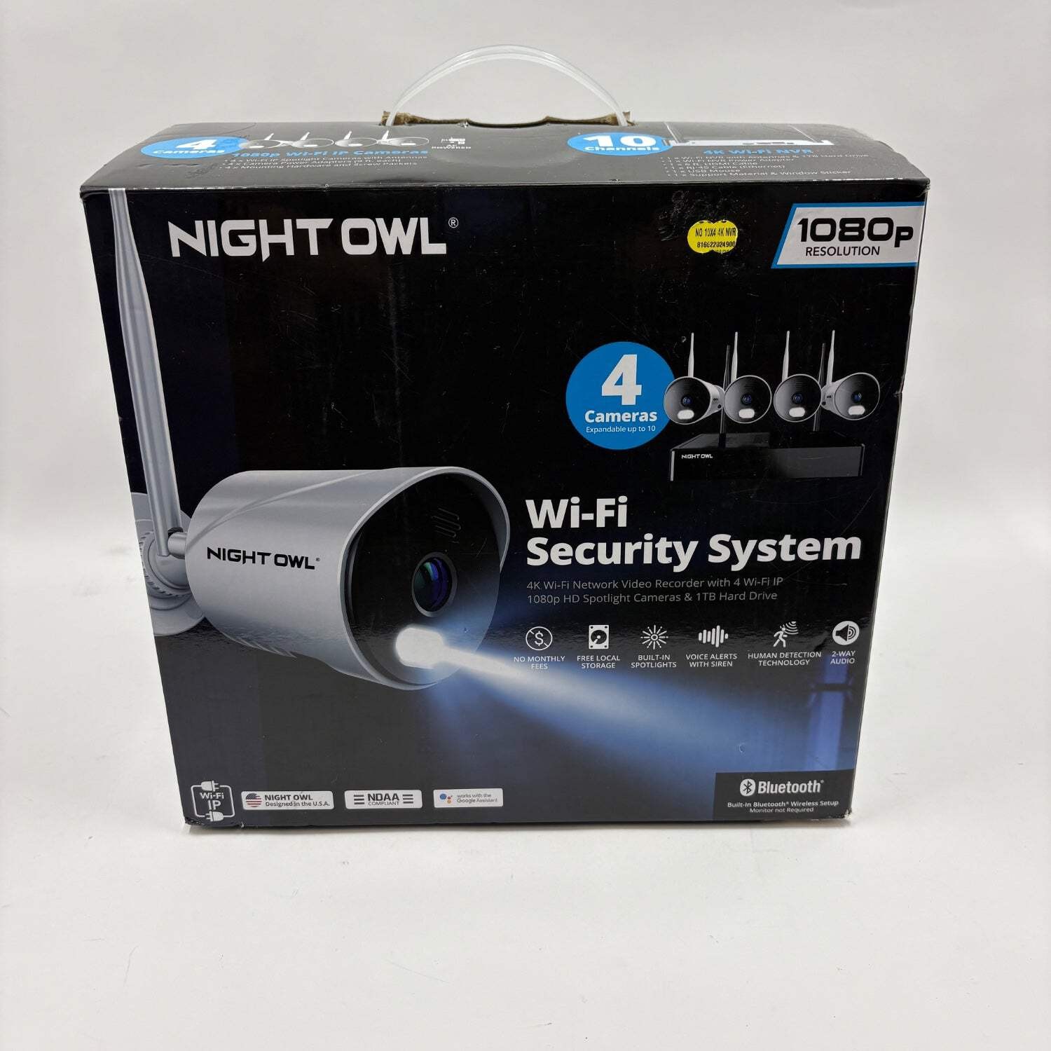 New Night Owl 4K Wi-Fi Security System 10 Channel NVR WM-BTWN81