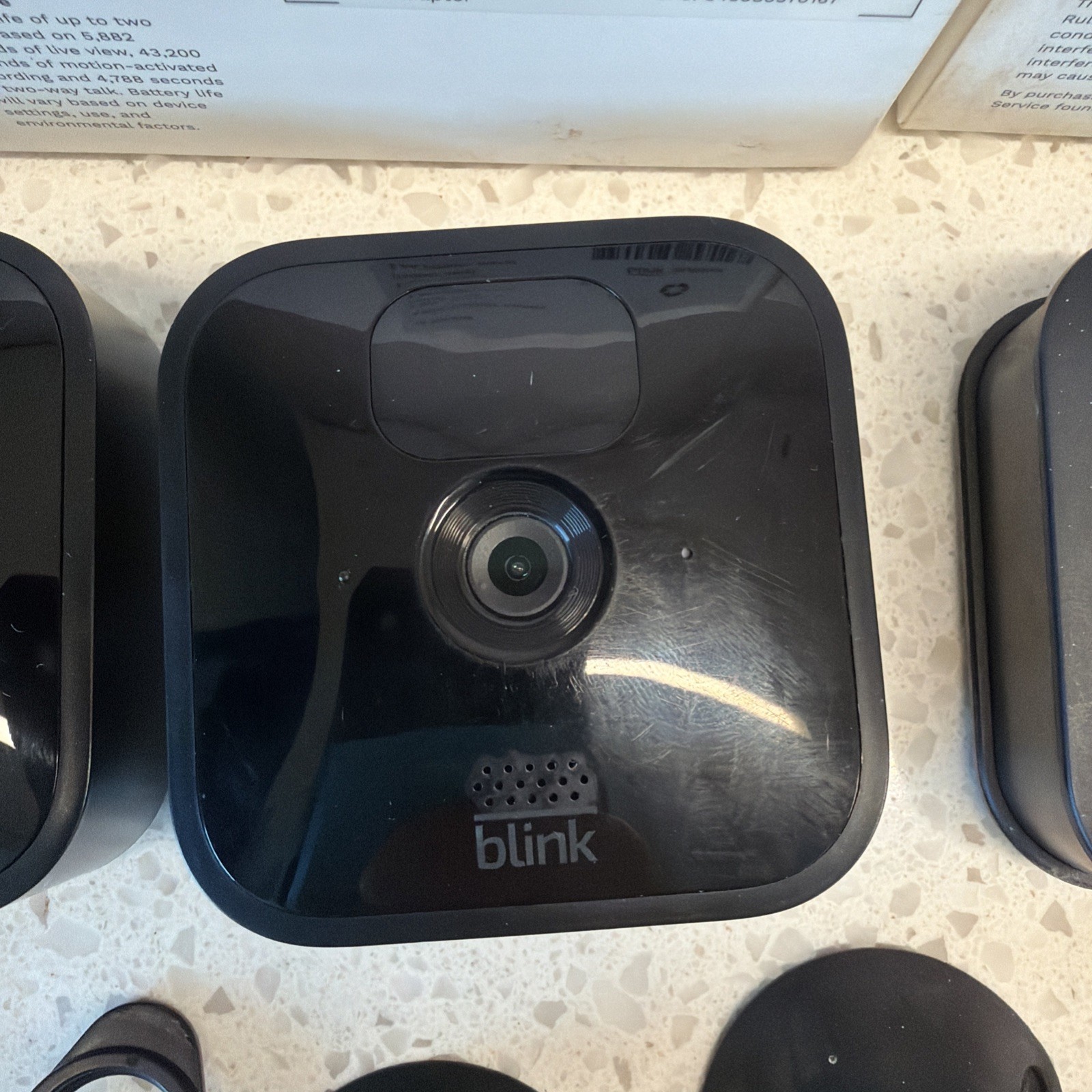 2 Blink Outdoor Gen 3, 1 Gen 2 Camera Kit w/ 4 Modules BCM00400U, BCM00200U