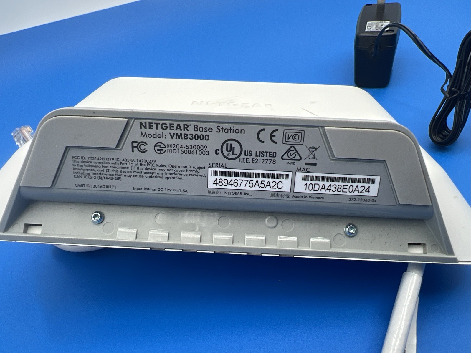 Arlo / Netgear Base Station VMB3000 Used **no cameras