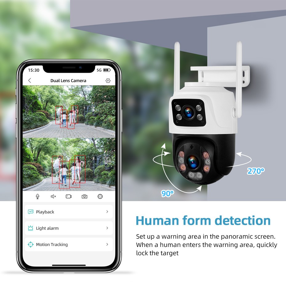 H.265+ Smart IP Camera Kit 6MP WiFi 8CH NVR Night Vision Home Outdoor Protection