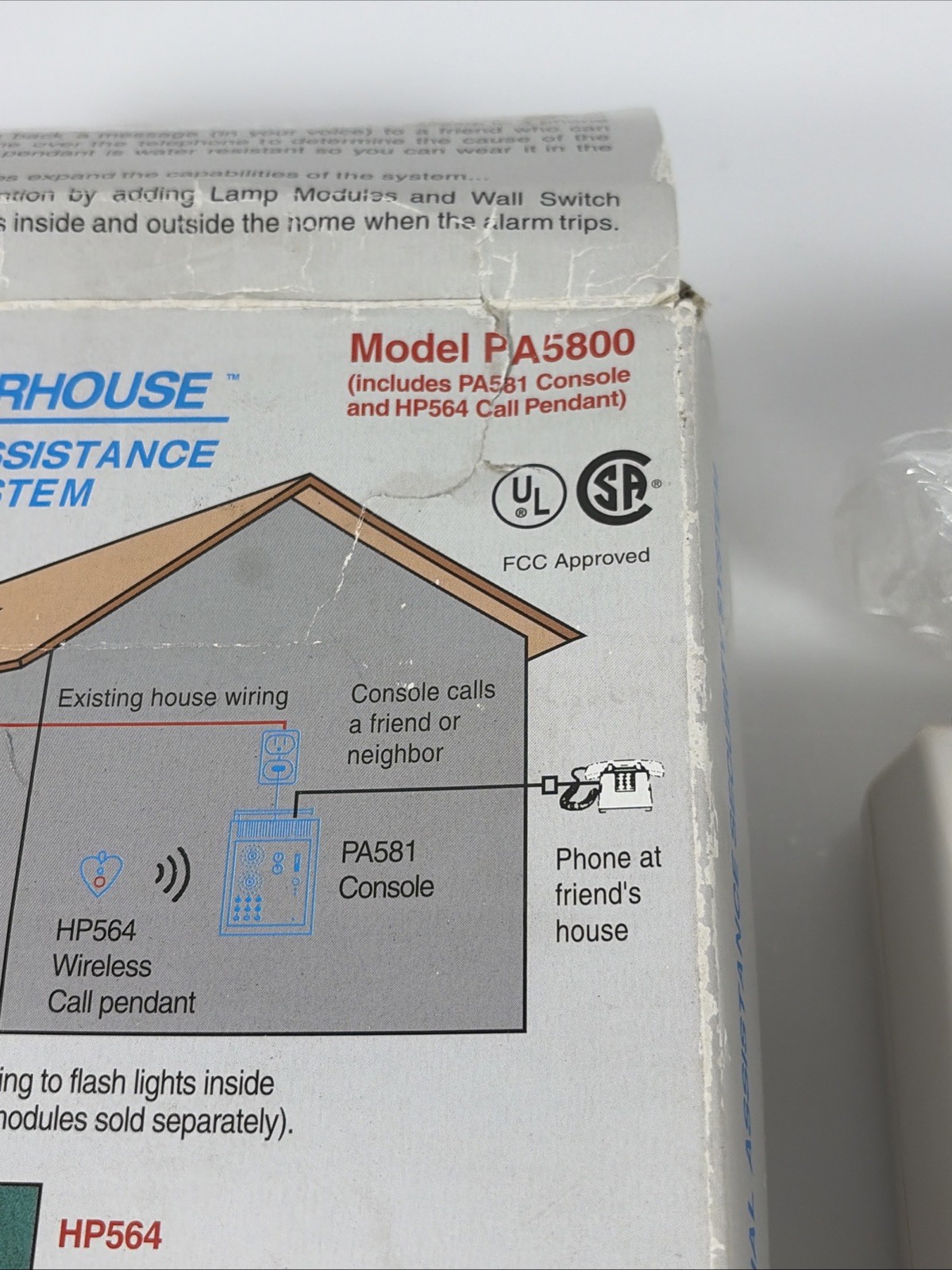 X-10 Powerhouse Model PA5800 Personal Assistance Home Security System