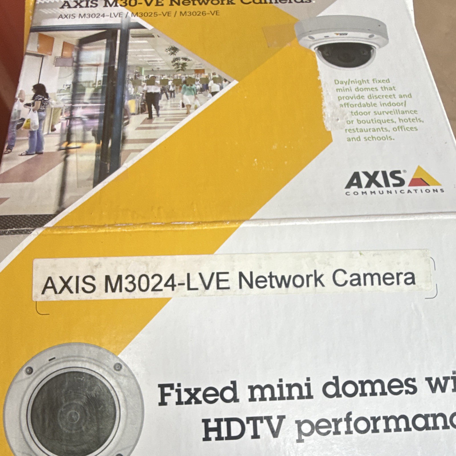 AXIS M3024-LVE 720p IP Network Dome Camera Day/Night Indoor/Outdoor White