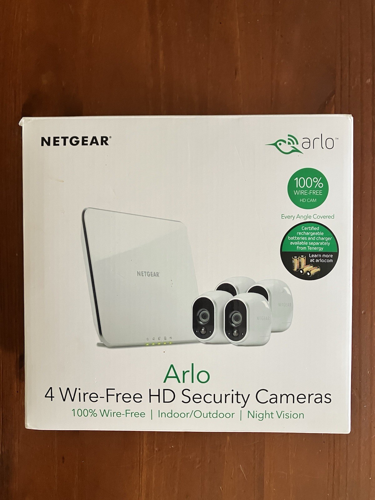 Arlo 4 Wire-Free HD Security Cameras VMS3430 In/Outdoor NightVision Open Box New