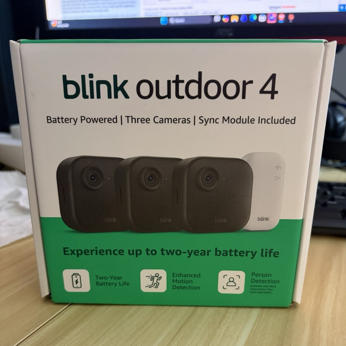 Blink Outdoor 4 3-Cam Kit Wireless Battery 1080p Weatherproof Alexa 2-Way