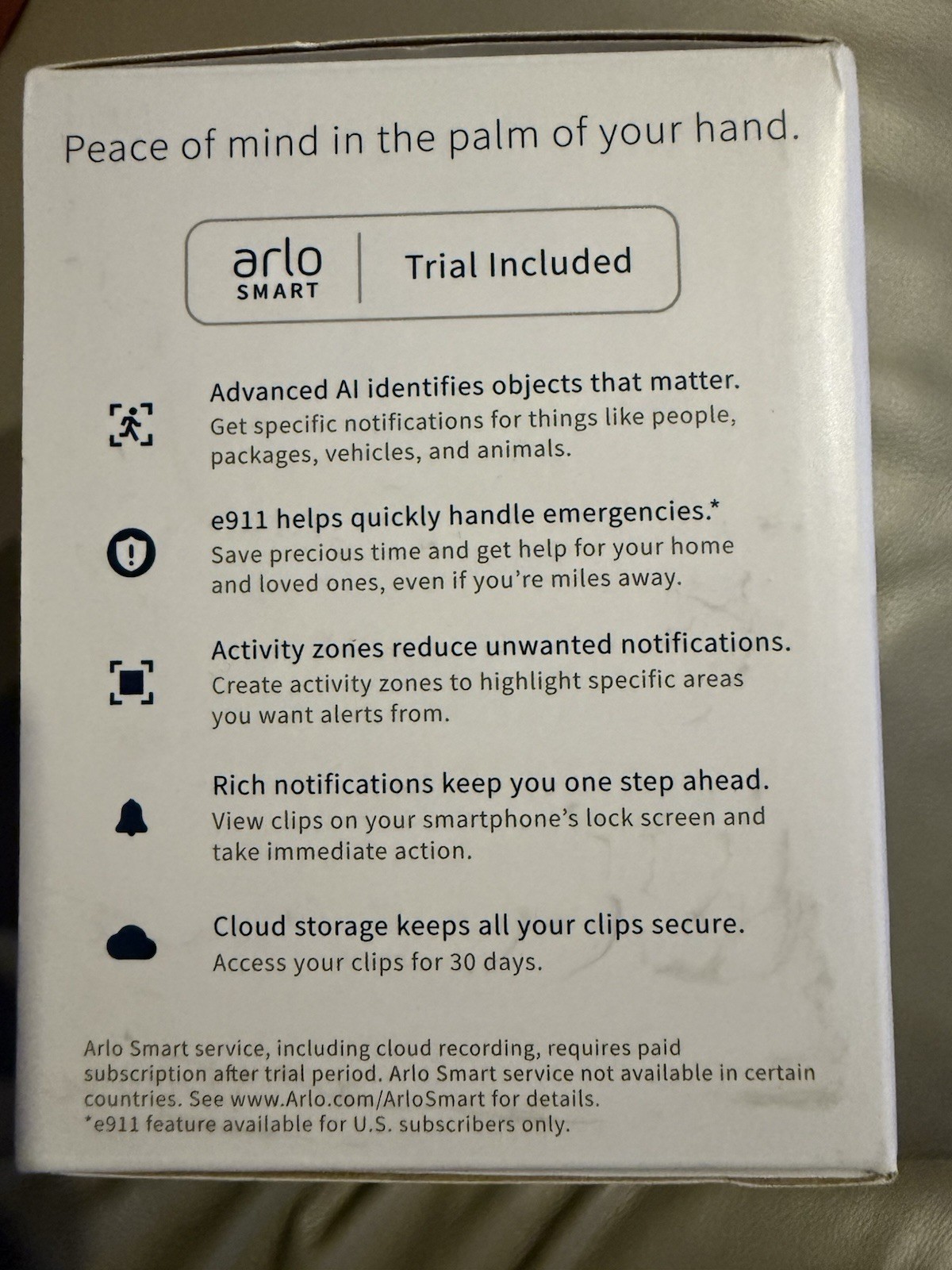 Arlo Essential VMC2030B Spotlight Indoor/Outdoor Wire-Free 1080p Camera Black