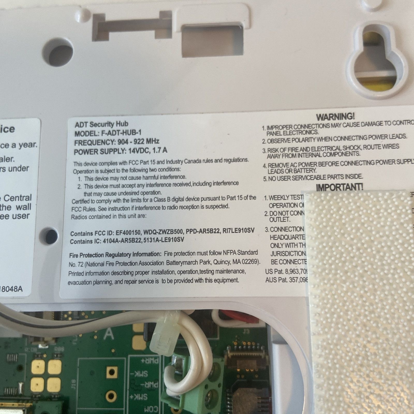 Samsung SmartThings ADT Home Security Hub F-ADT-HUB-1 –