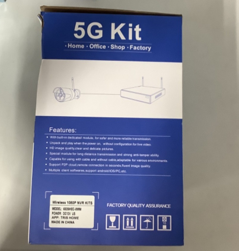 5G Kit 6026HEC -XMW HD Wireless 1080P NVR Security 4 Camera System
