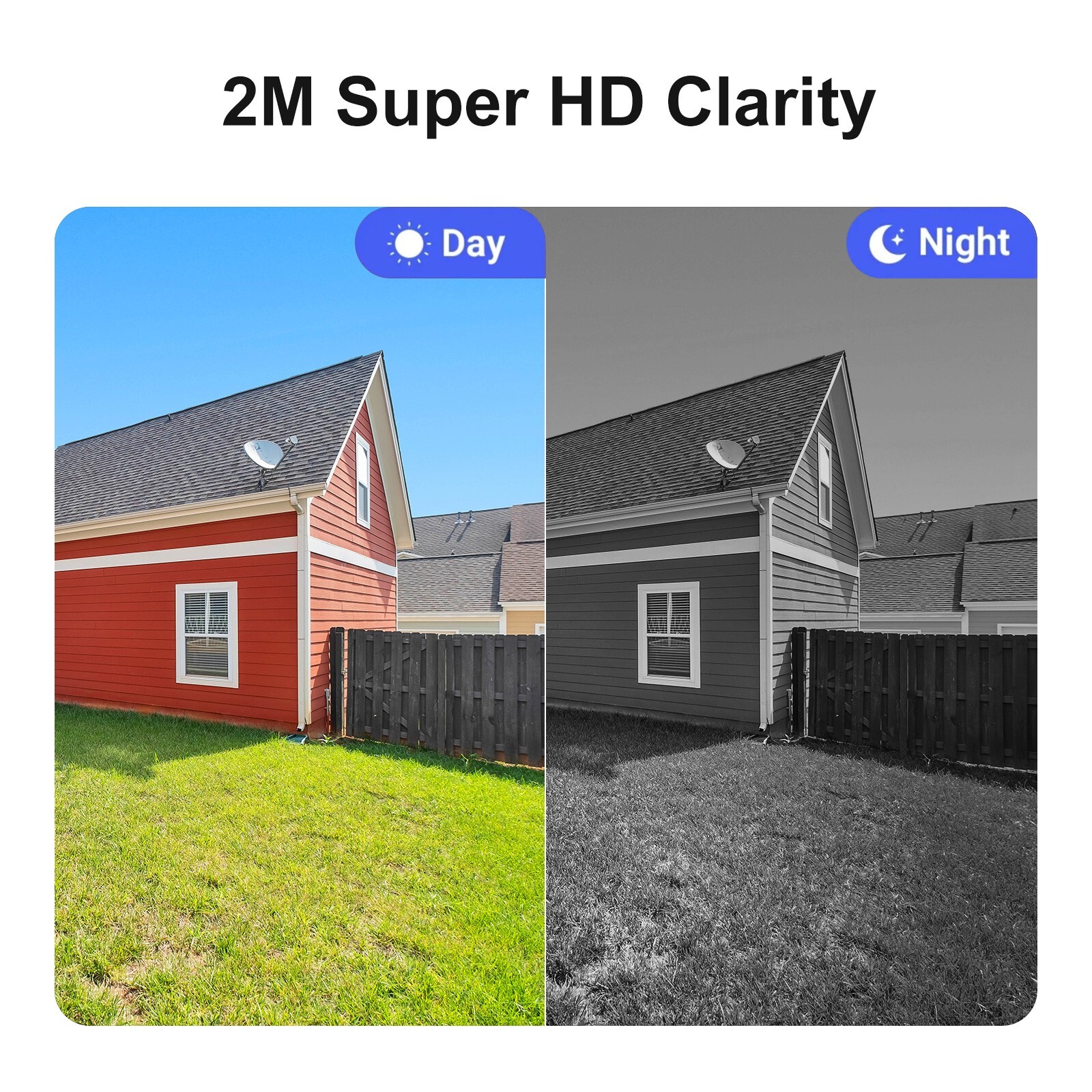 HD 2MP Security Camera System 1TB HDD, NVR Indoor Outdoor WIFI CCTV Audio NVRkit