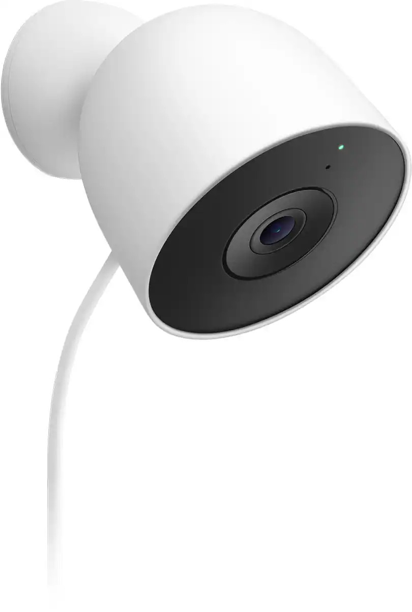 2-Pack Google Nest Cam Outdoor 2K Wired 2nd Gen Security Camera Snow GA09965-US
