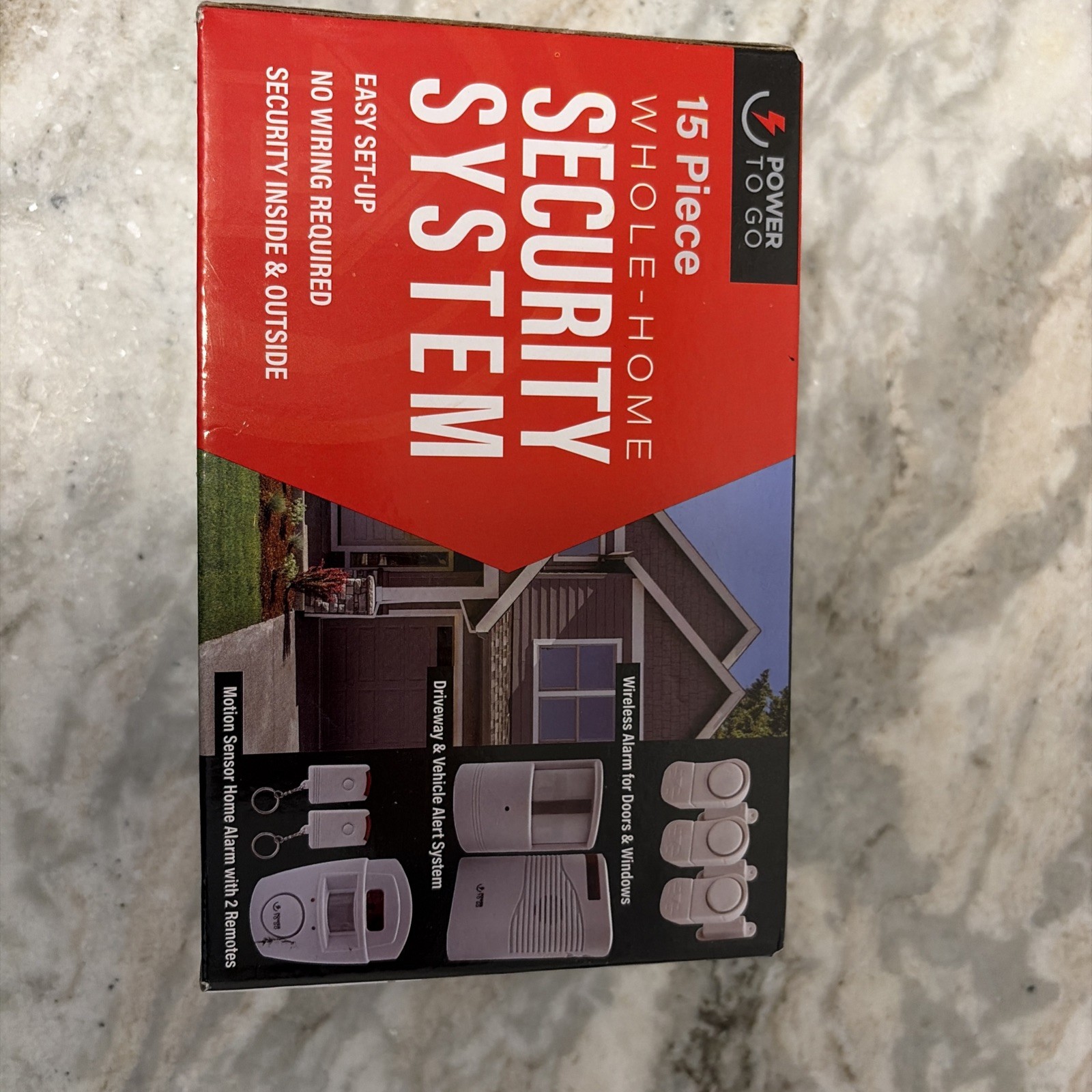 Brand New Power To Go 15 Piece Whole Home Security System