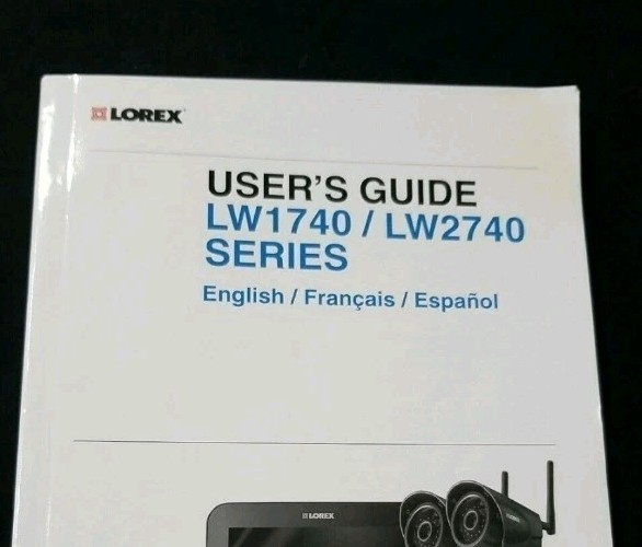 Lorex Security Instruction Manual For LW1741 LW1740 LW2740