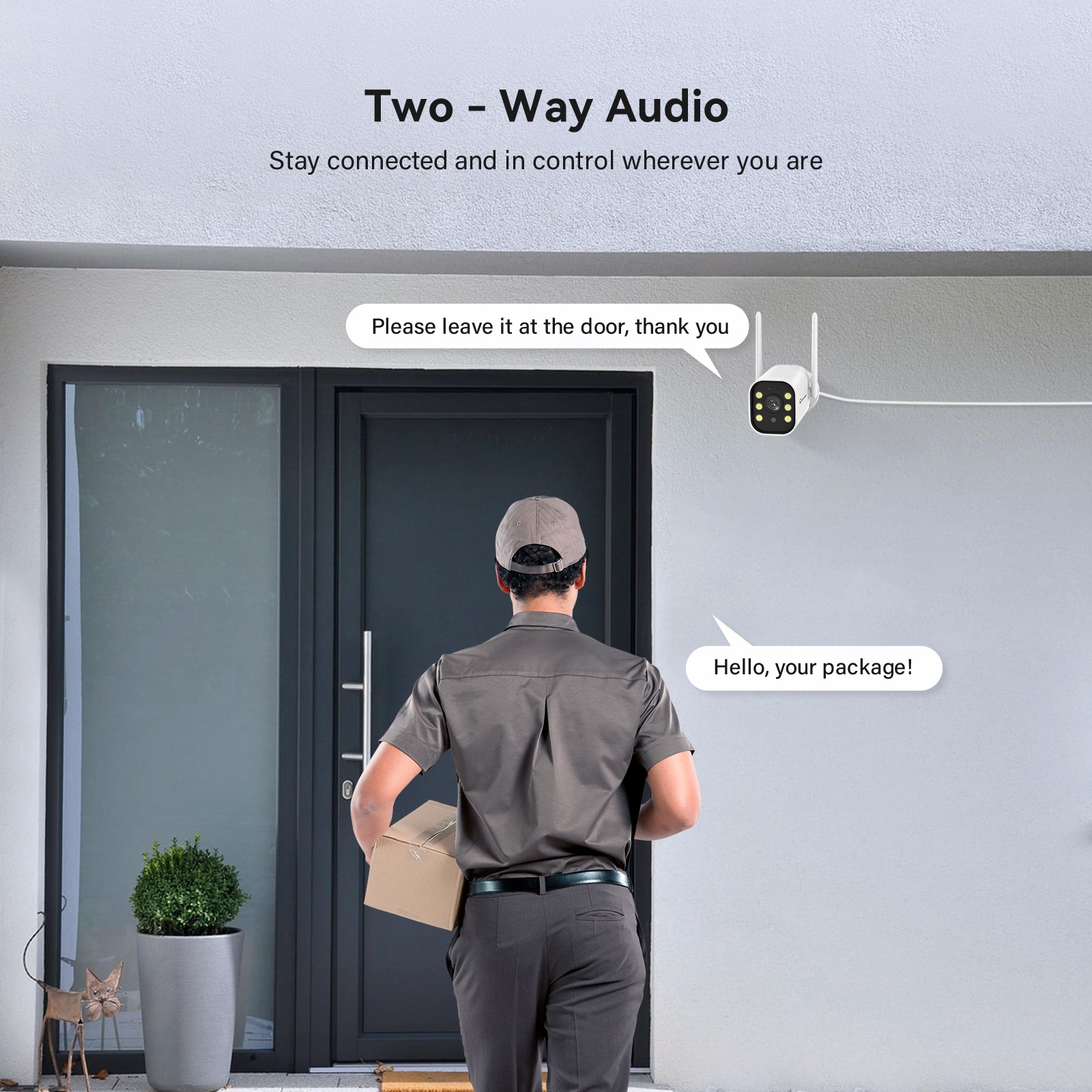 JENNOV 5MP Security Camera System Wireless Outdoor Wifi Audio CCTV 10CH 1TB HDD