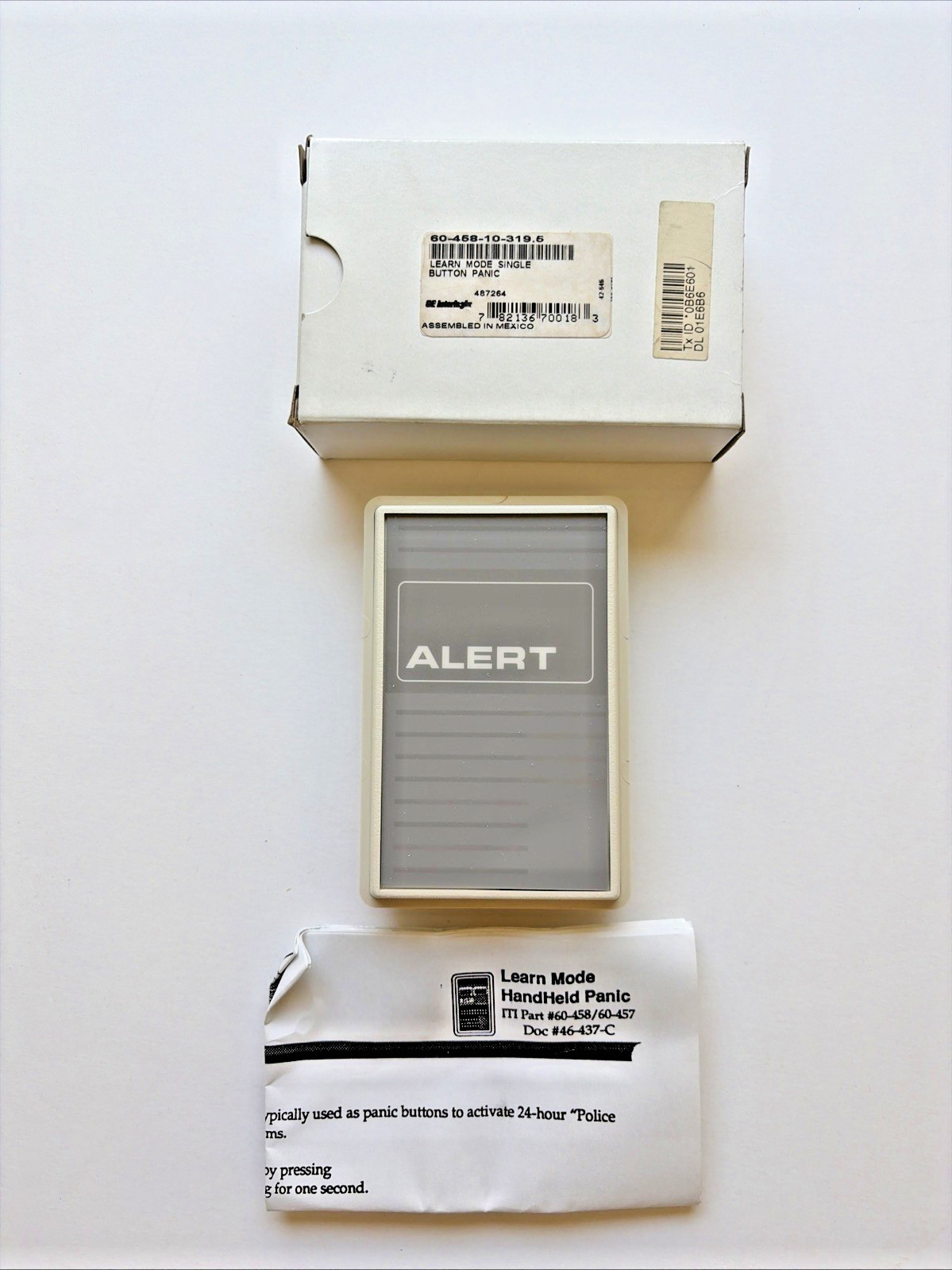 ITI Learn Mode Single Button Panic (60-458-10-319.5) GE Security