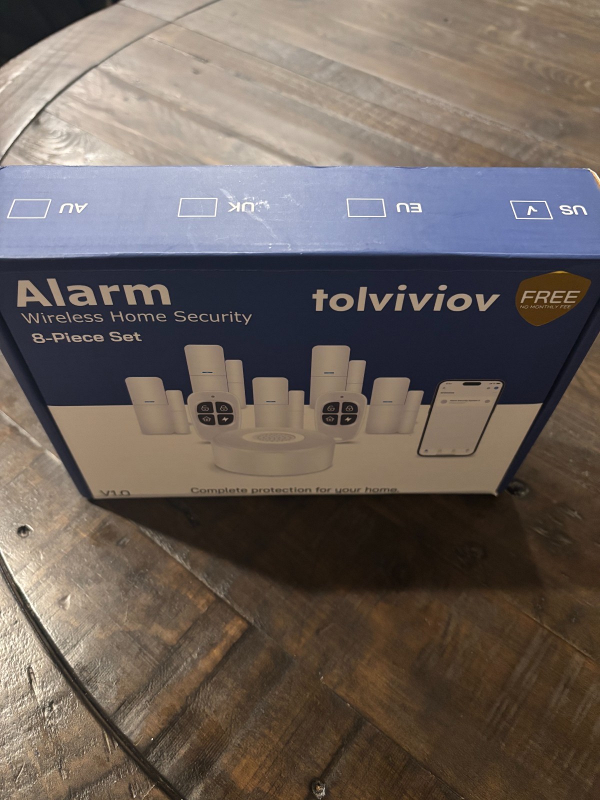 Tolviviov Wireless Home Security 8-Piece Set Alarm System Model DP-W2-Pro