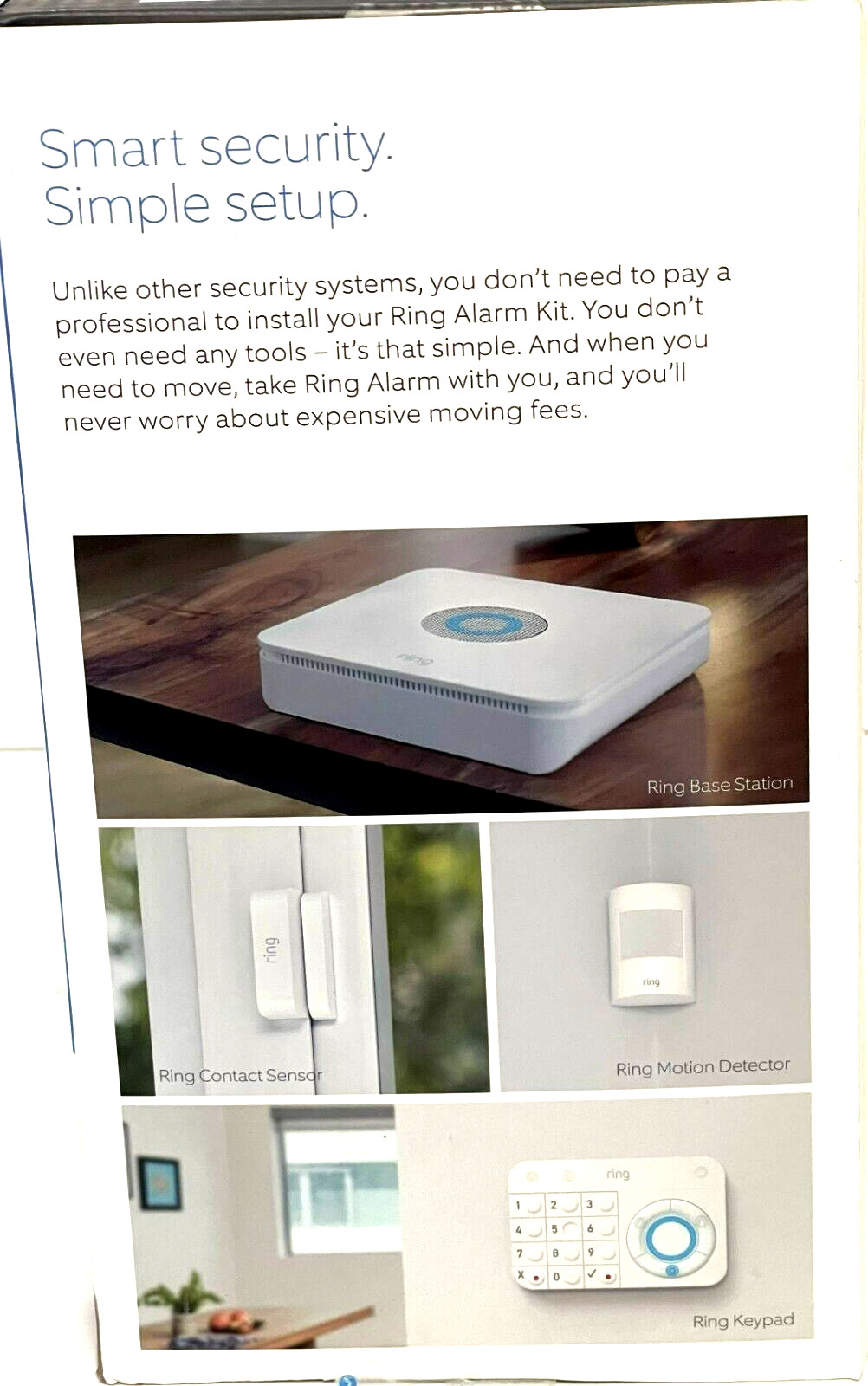 Ring Alarm Wireless Security Kit Home System – 10 Piece, New
