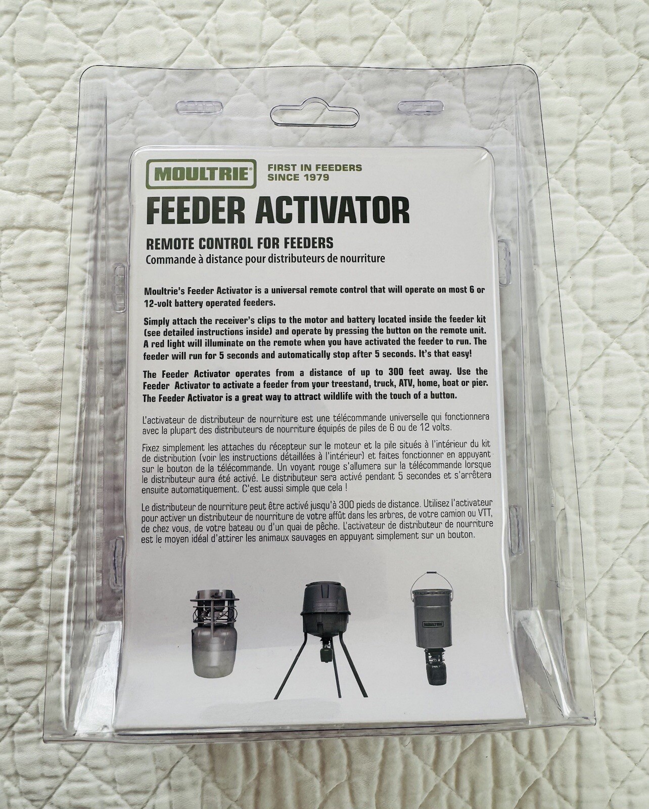 Moultrie Feeder Activator 300′ Range Remote Control For Wildlife Feeders 6V/12V