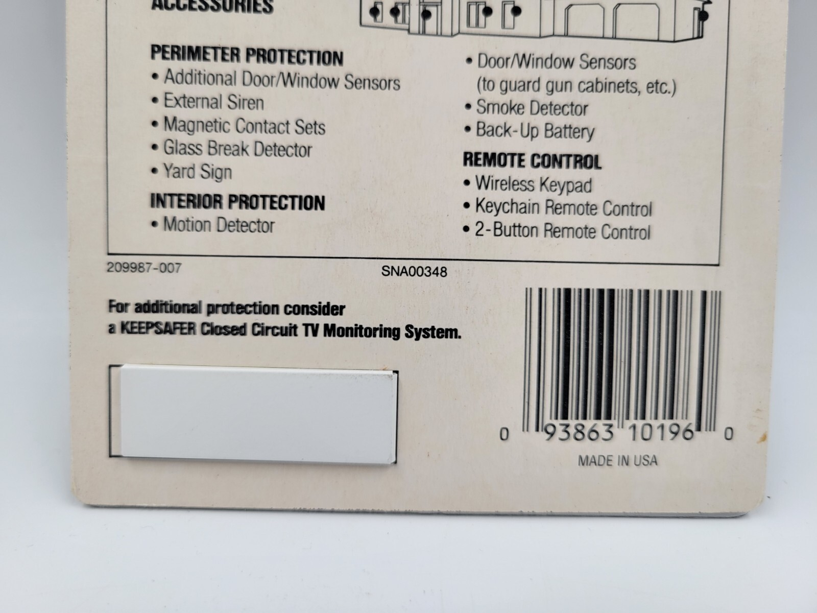 Vtg 90’s Keepsafer Magnetic Contact Set (2) Interior Security Detection SSD New!