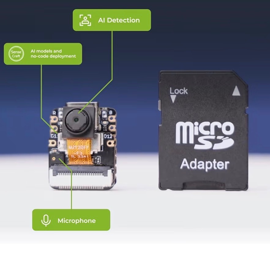 XIAO ESP32 S3 Sense – 2.4GHz Wi-Fi, BLE 5.0, OV2640 Camera Sensor, Digital Micro