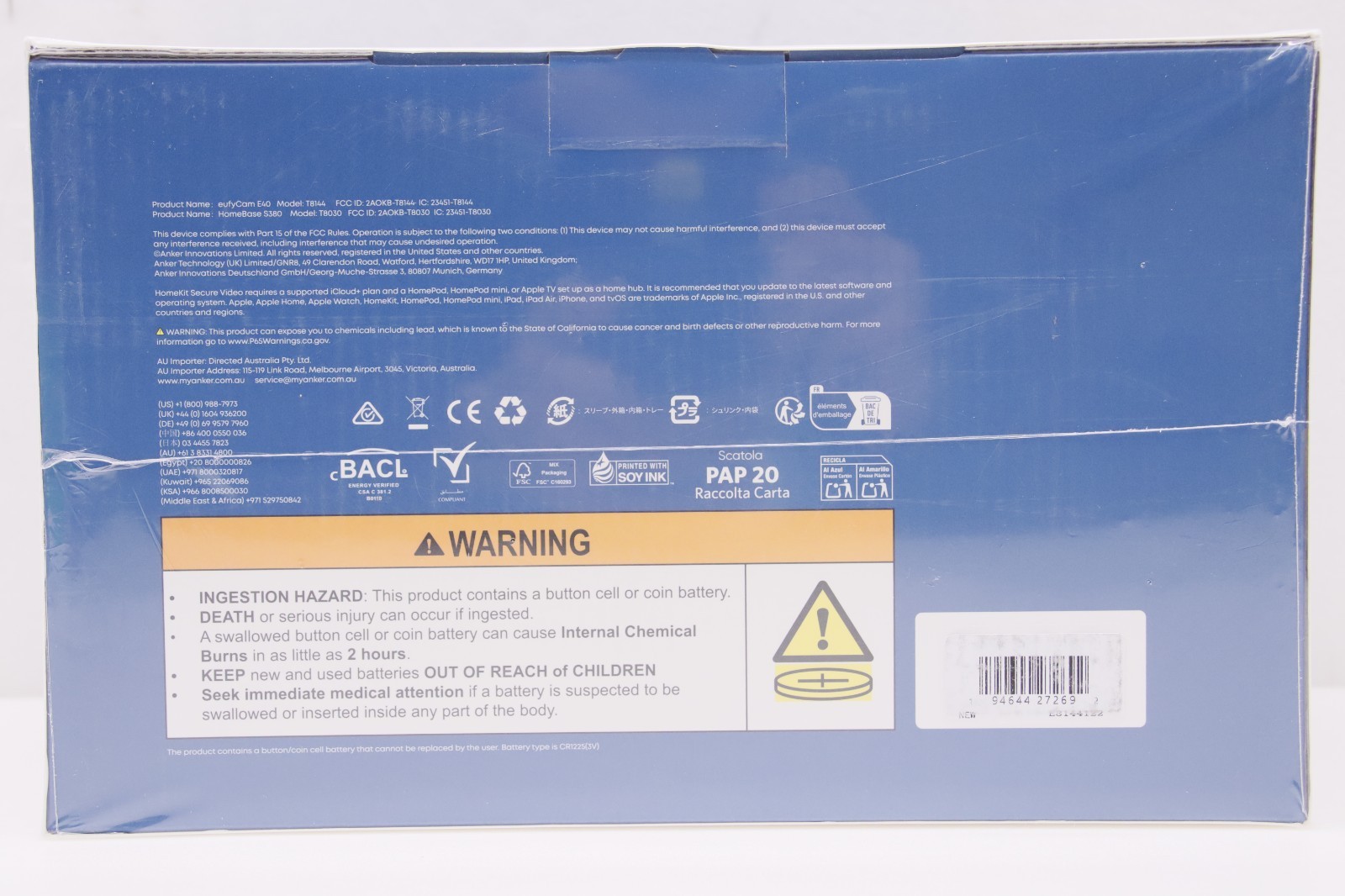 eufy – eufyCam E40 2-Cam Kit (HomeBase S380) Outdoor Wireless Solar Security New