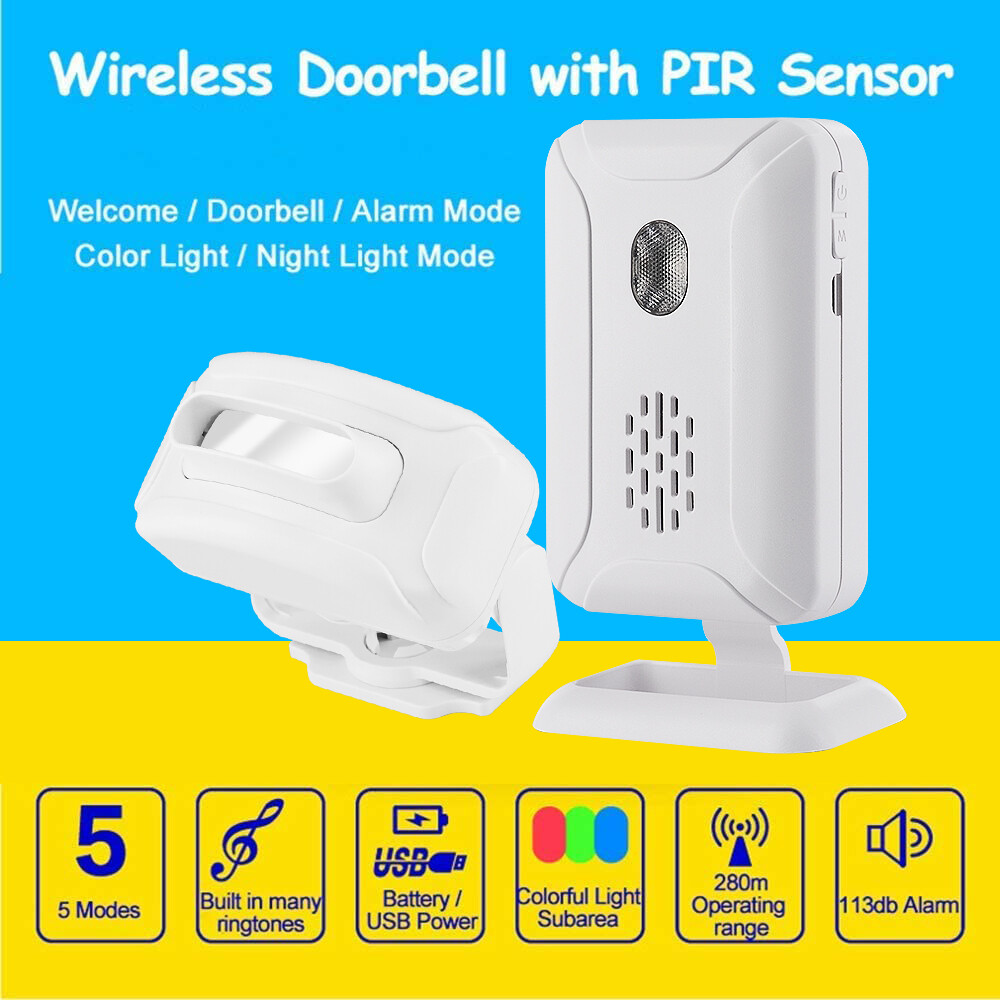Security Wireless Alarm kit Bike Alarm Driveway Detector Window Door Burglar NEW
