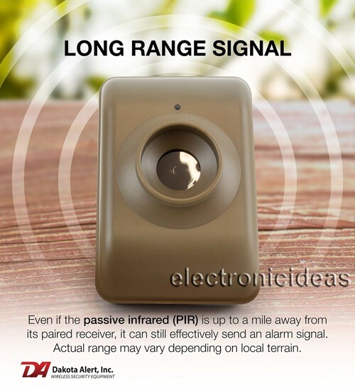 DAKOTA ALERT DCMA-4000 WIRELESS MOTION DRIVEWAY SECURITY ALARM – 2 SENSORS – NEW