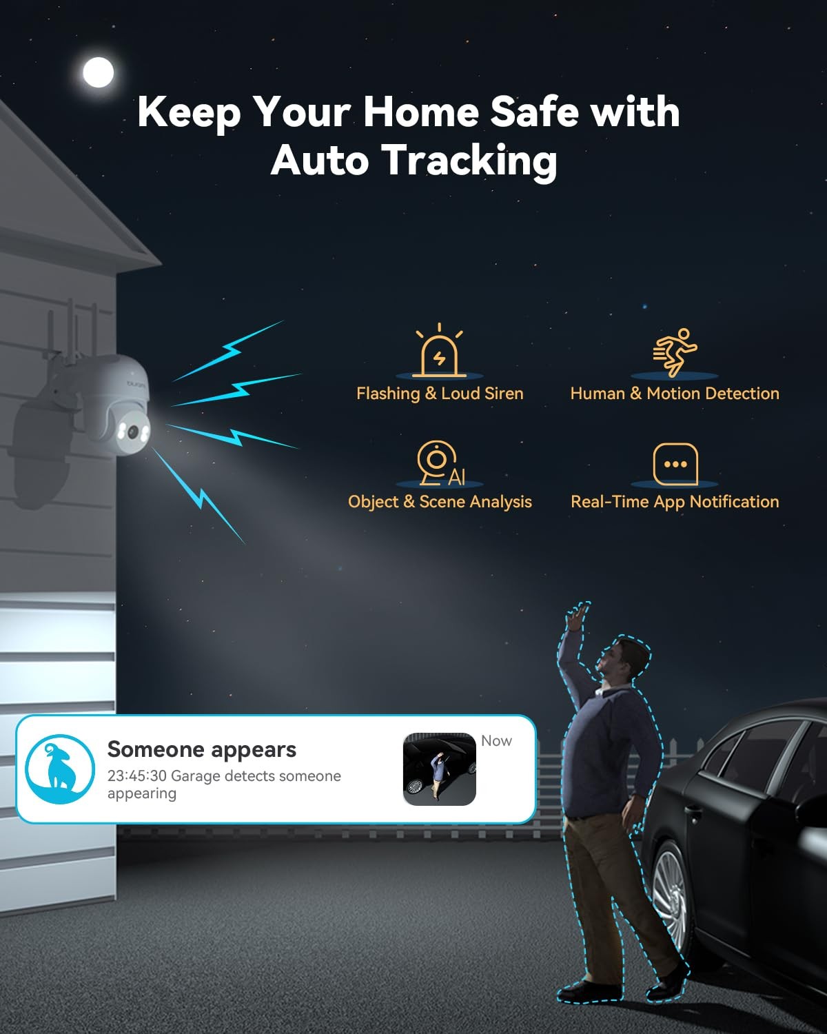 blurams 2K Security Camera Outdoor, 360° PTZ Outside Cameras for Home…