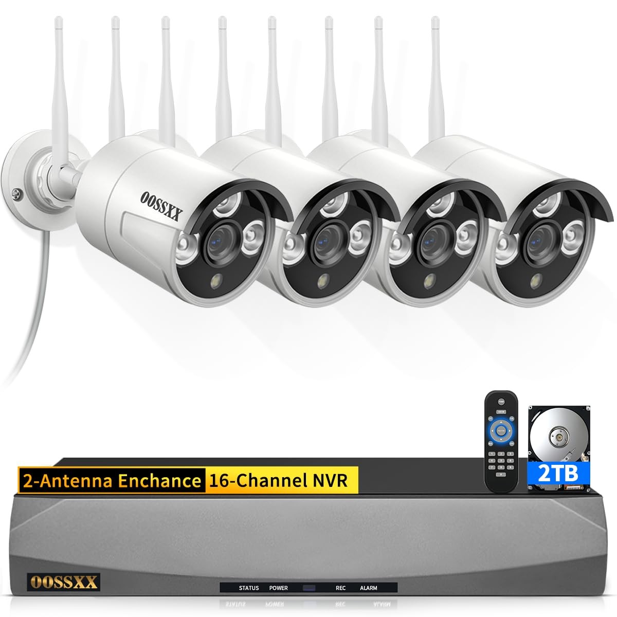 (2026 Update) Wireless WiFi Outdoor Security Camera System, IP67 Waterproof D…