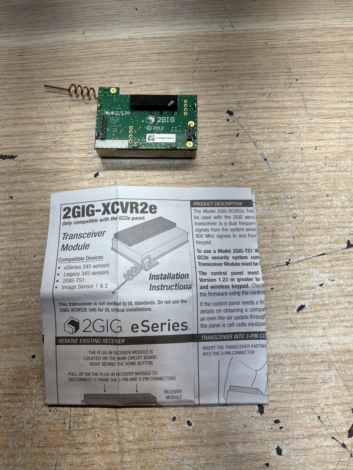 6 2GIG GC2e Wireless Receiver for 345/900Mhz/NEW/ JUA3859