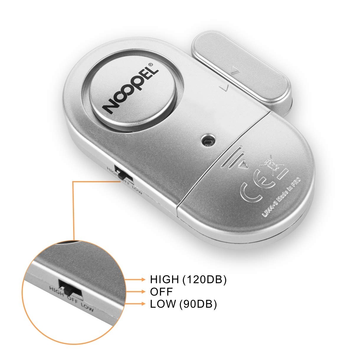 Door Alarms When Opened 4 Pack, New Version with Two Volume Levels, Window Al…