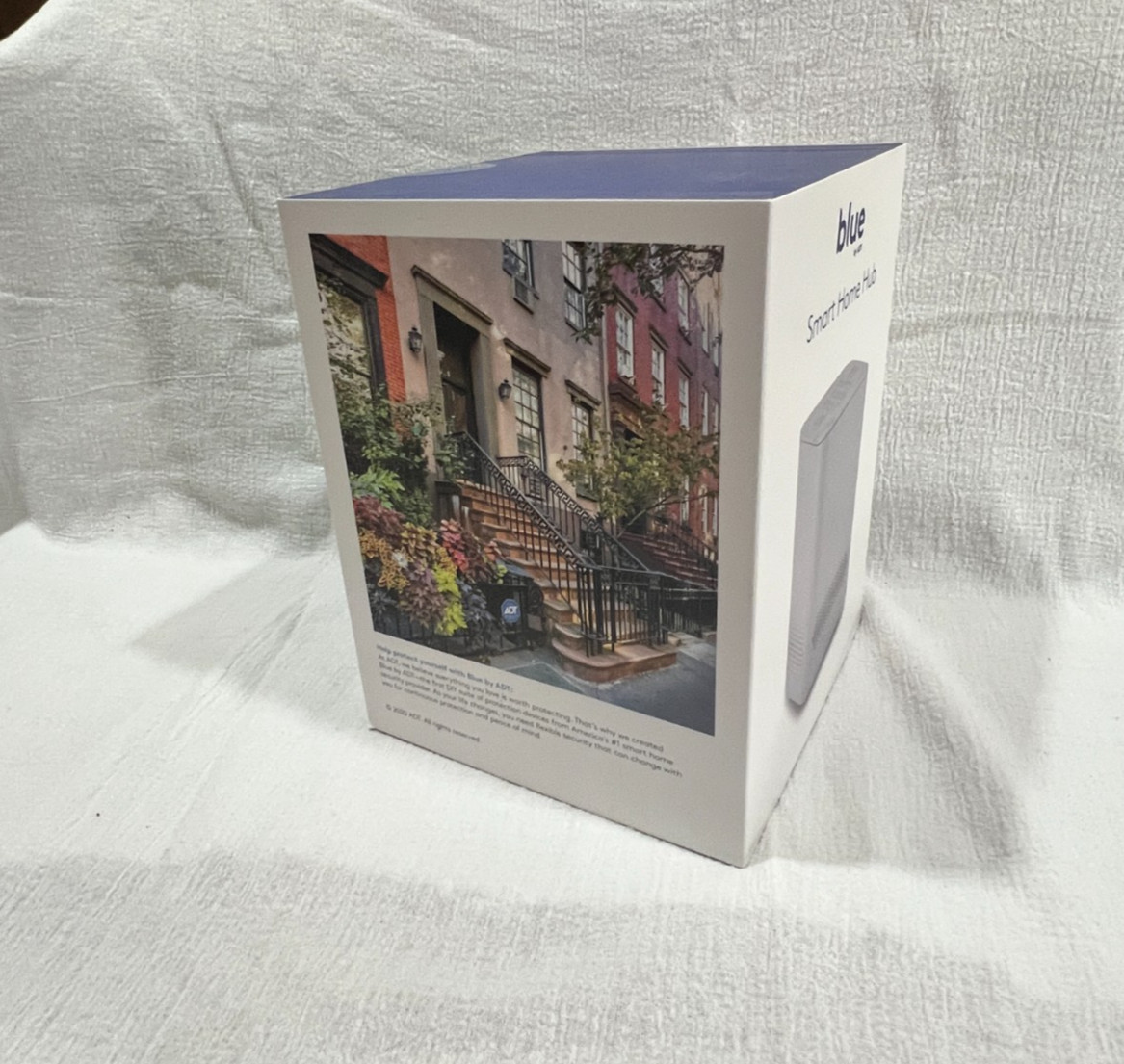 Blue ADT Smart Home Hub S40LR0-01 Security Wi-Fi Pearl Gray