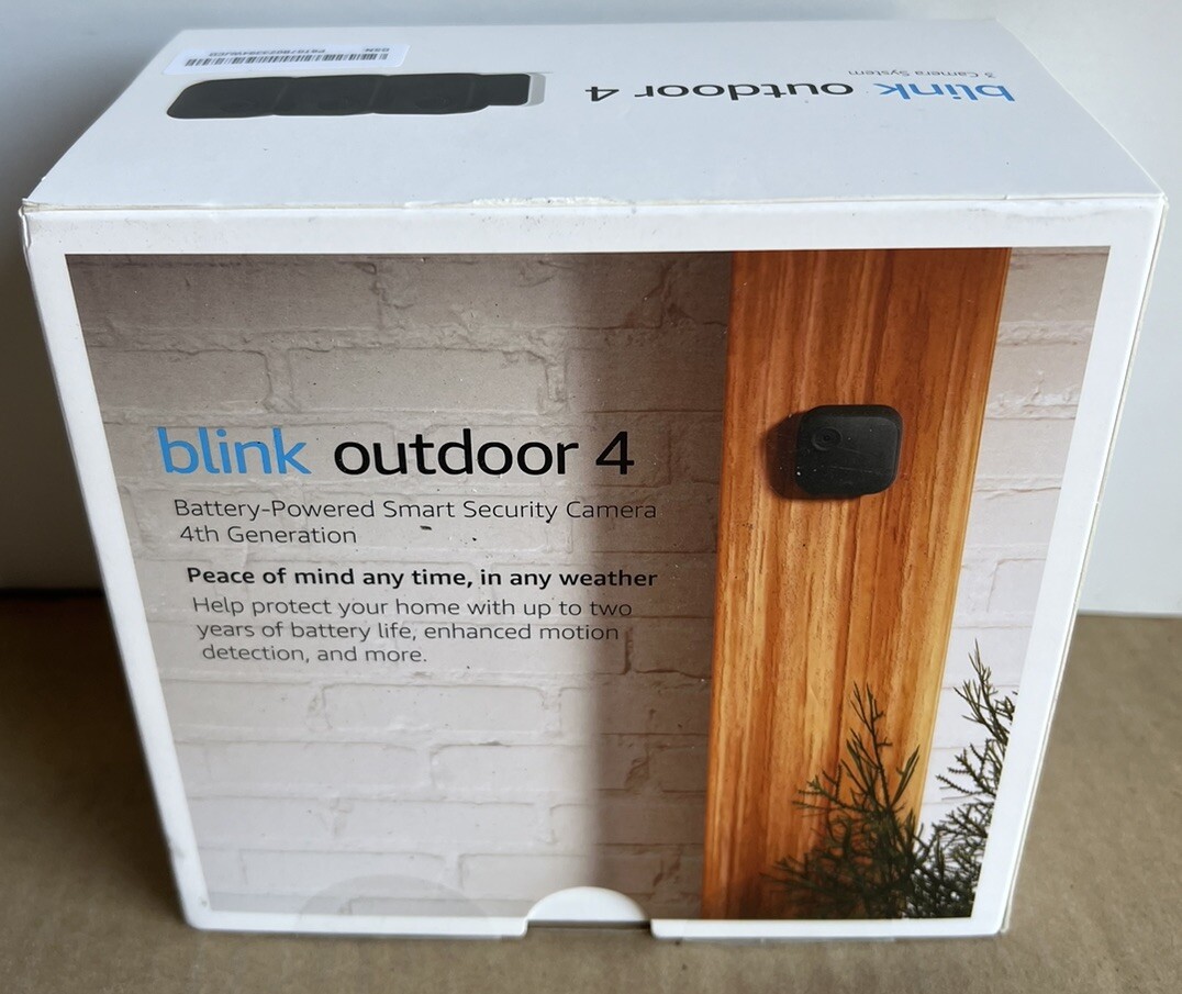 NEW SEALED Blink Outdoor 4 Wire-Free Smart Security 3 Camera System Kit 4th Gen