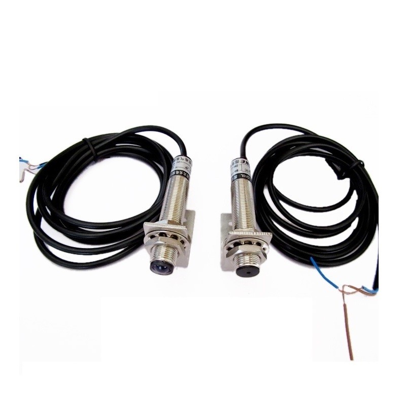 M12 DC12V 24V laser alarm sensor switch photoelectric switch NPN