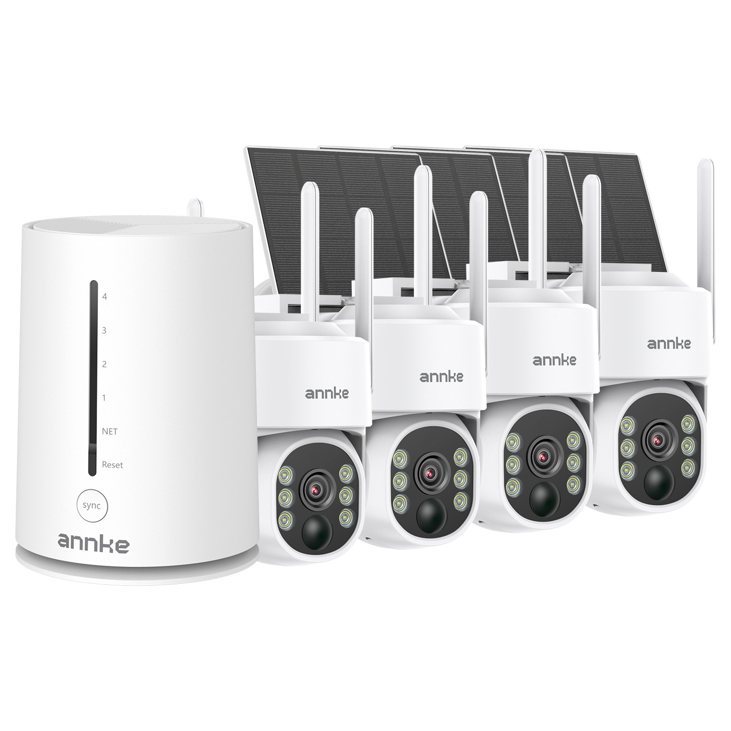 ANNKE Solar Battery Powered Wireless Security Camera System WiFi IP Outdoor Home