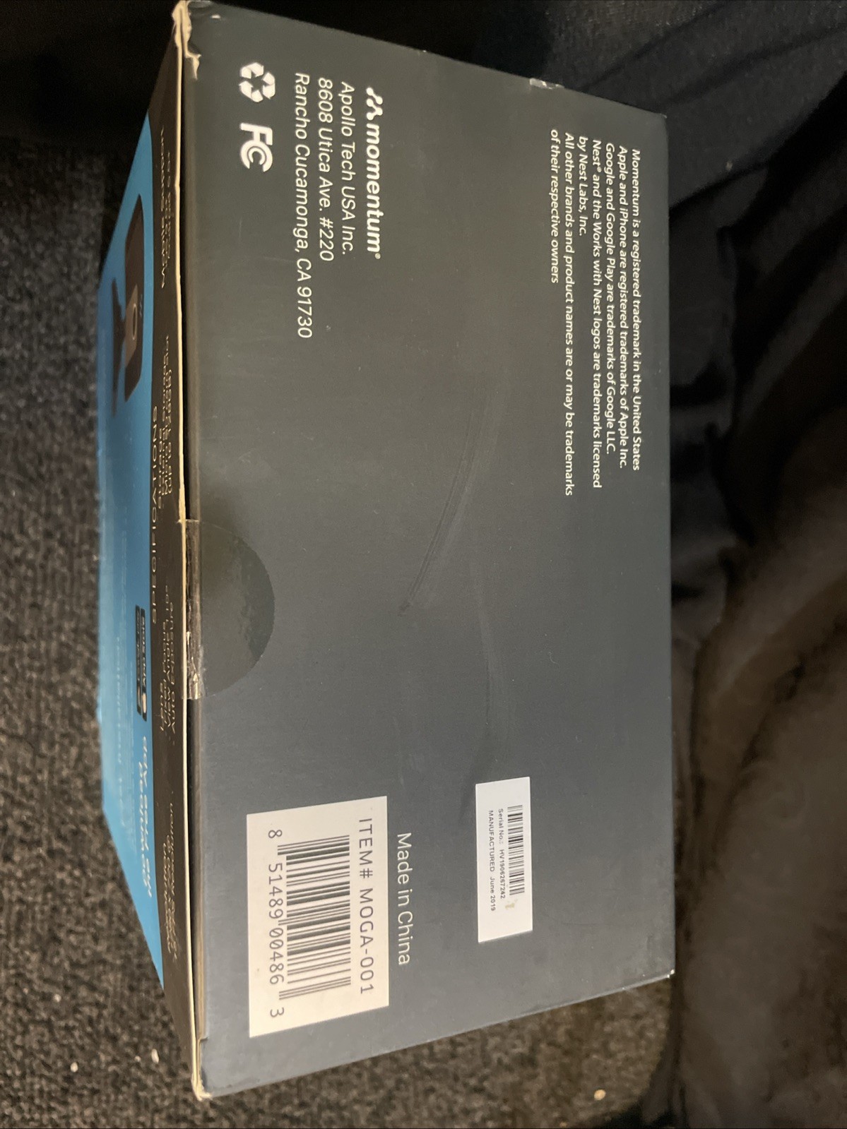 Momentum Niro WiFi Garage Door Controller With Built In Camera Sealed MOGA-001