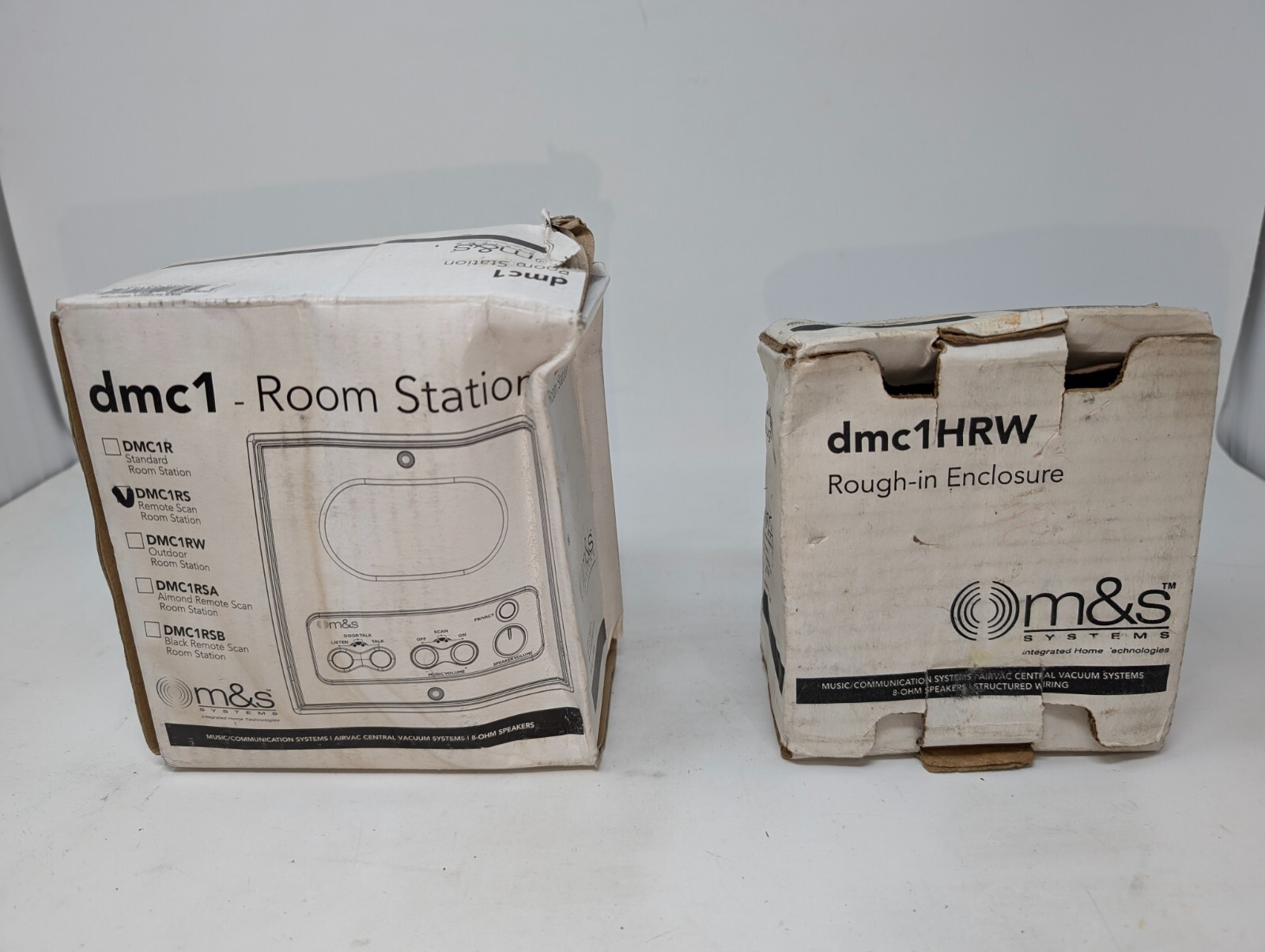 M&S Systems DMC1HRW Flush-mount Rough-In Box Enclosure & DMC1 Room Station