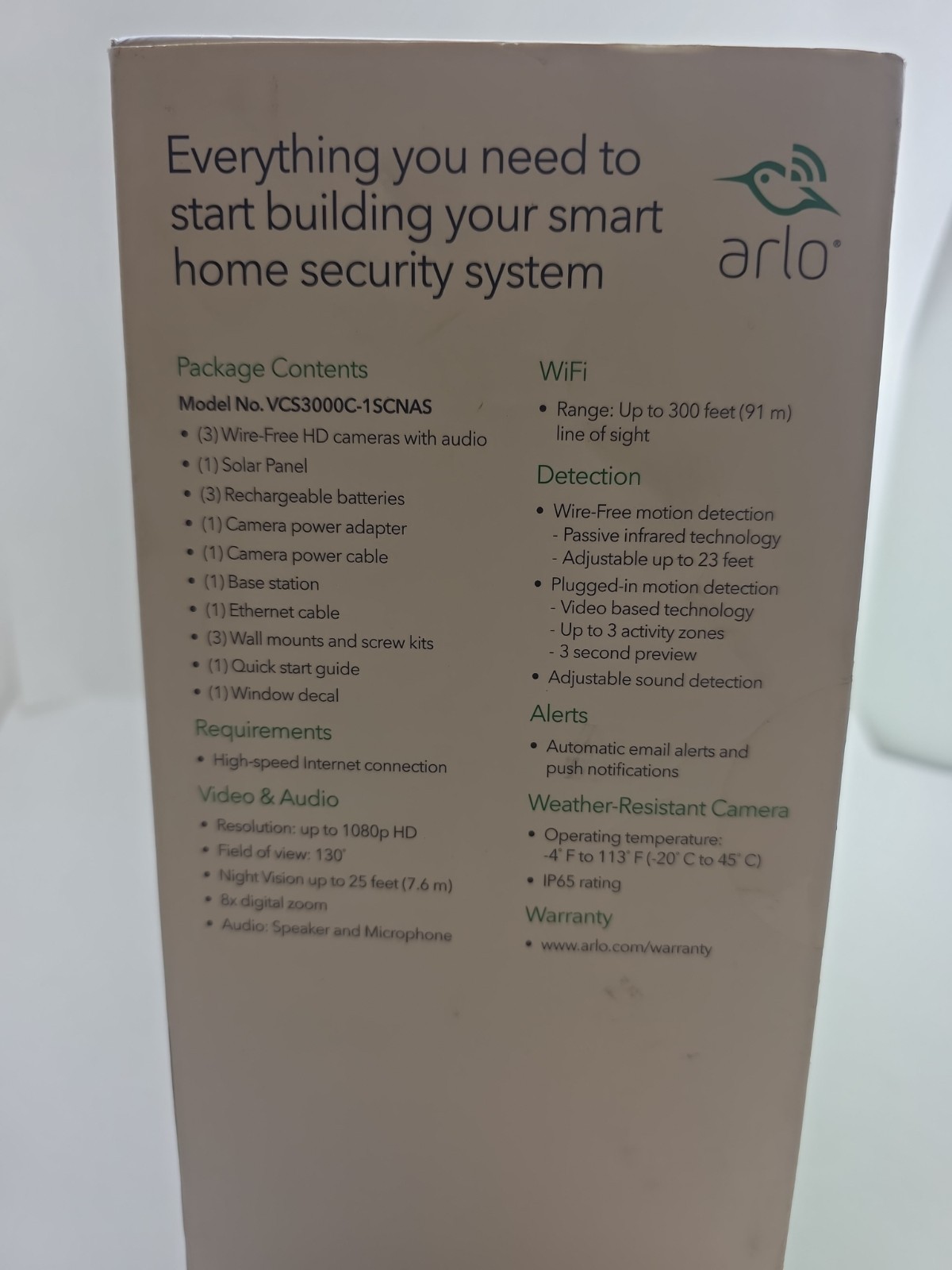 ✅️⭐️ Arlo Pro 2 VCS3000C-1SCNAS VMC4030P 3 Wire-Free HD Security Cameras VMB3500