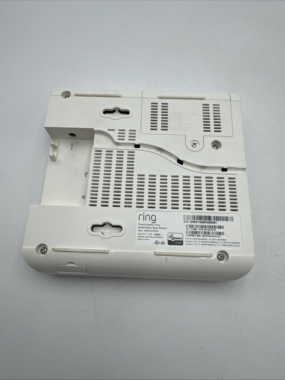 RING Z WAVE PLUS 4HB1U9-0EN0 ALARM BASE STATION