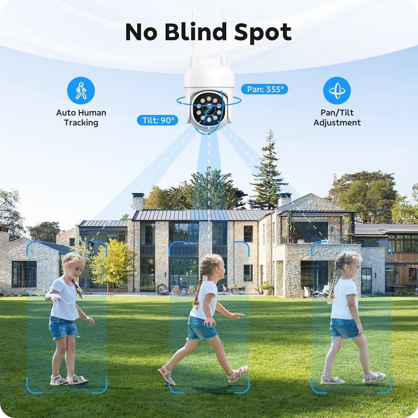 CAMCAMP 16CH NVR Audio Wireless Security WiFi PTZ Camera System CCTV 24/7 Record
