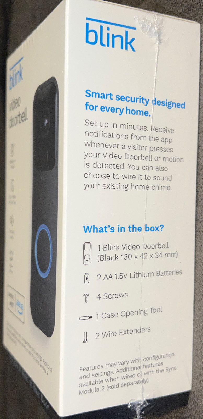 Blink Smart Video Doorbell?BLK Wired or Wireless Wi-fi Compatibility#B08SG2MS3V