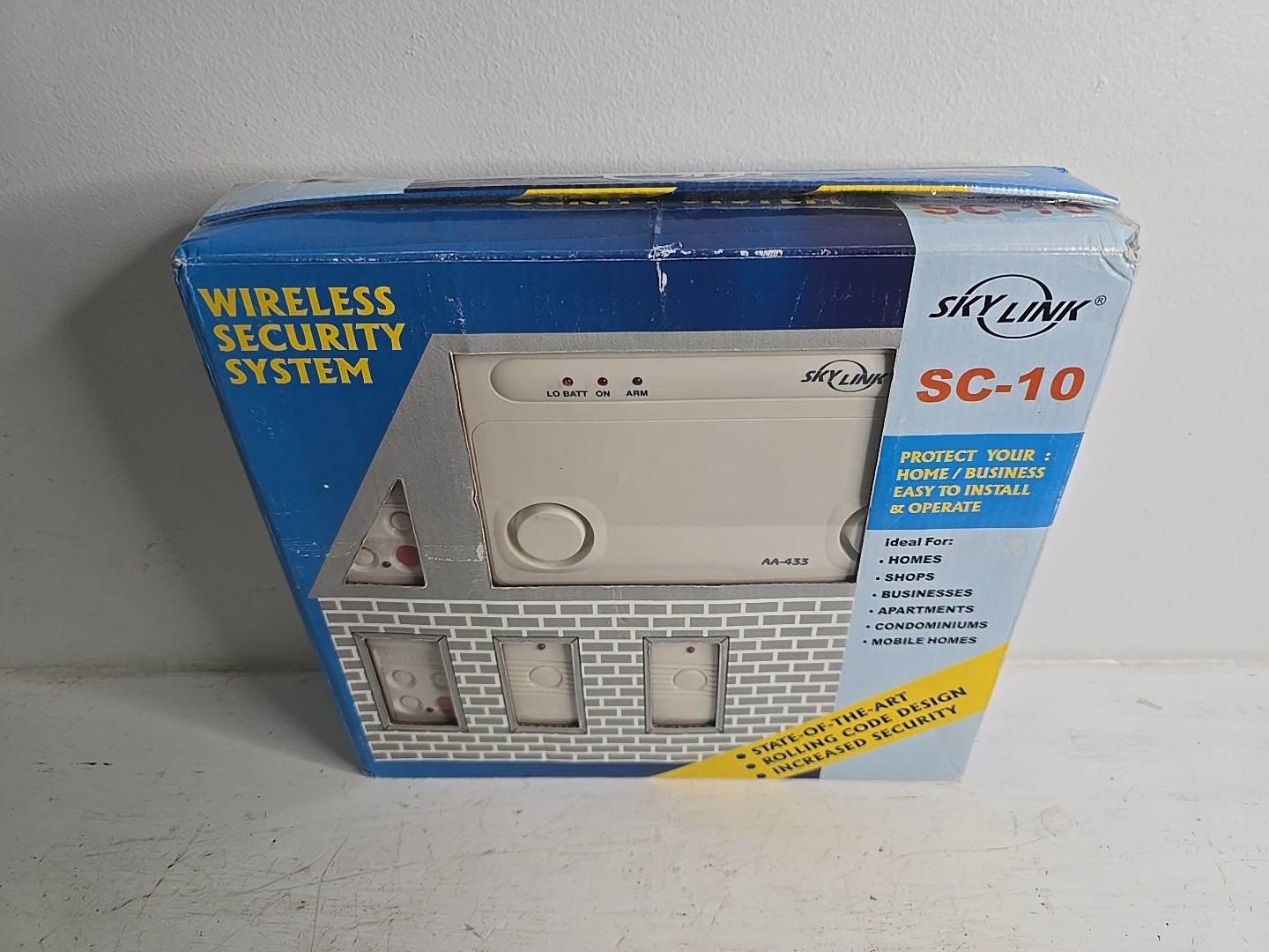 Wireless Security Alarm System w/ Control Panel, 4-Zone System, **NEW**
