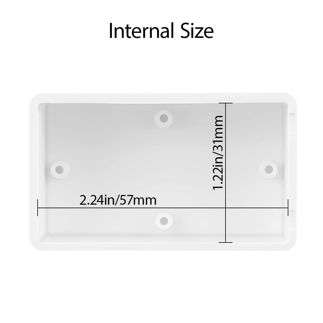 LeMotech Project Box 5 Pieces ABS Plastic 2.40″x 1.41″x 0.98″, 5 pieces