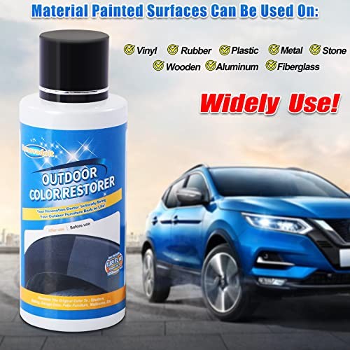 Plastic Outdoor Color Restorer for Cars 50ml, Ceramic Coating Trim Restores