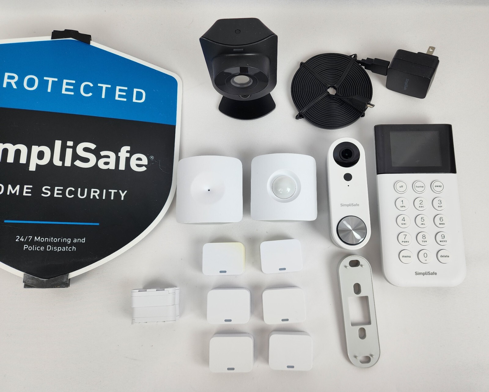 SimpliSafe Security Base Station Keypad Entry Motion Glass Break Sensors V Door