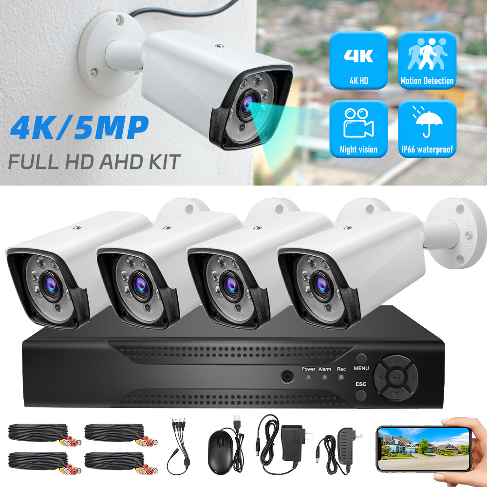 1080P 5MP Lite 8CH DVR CCTV Security Camera System Outdoor with Hard Drive 1TB