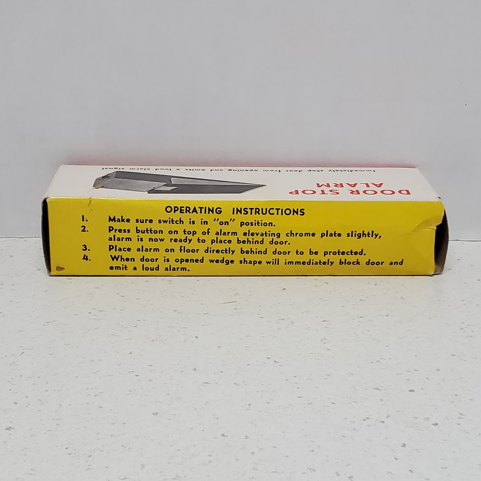 Door Stop Vintage Wedge Security Alarm Old Stock Rare Green (NEW)