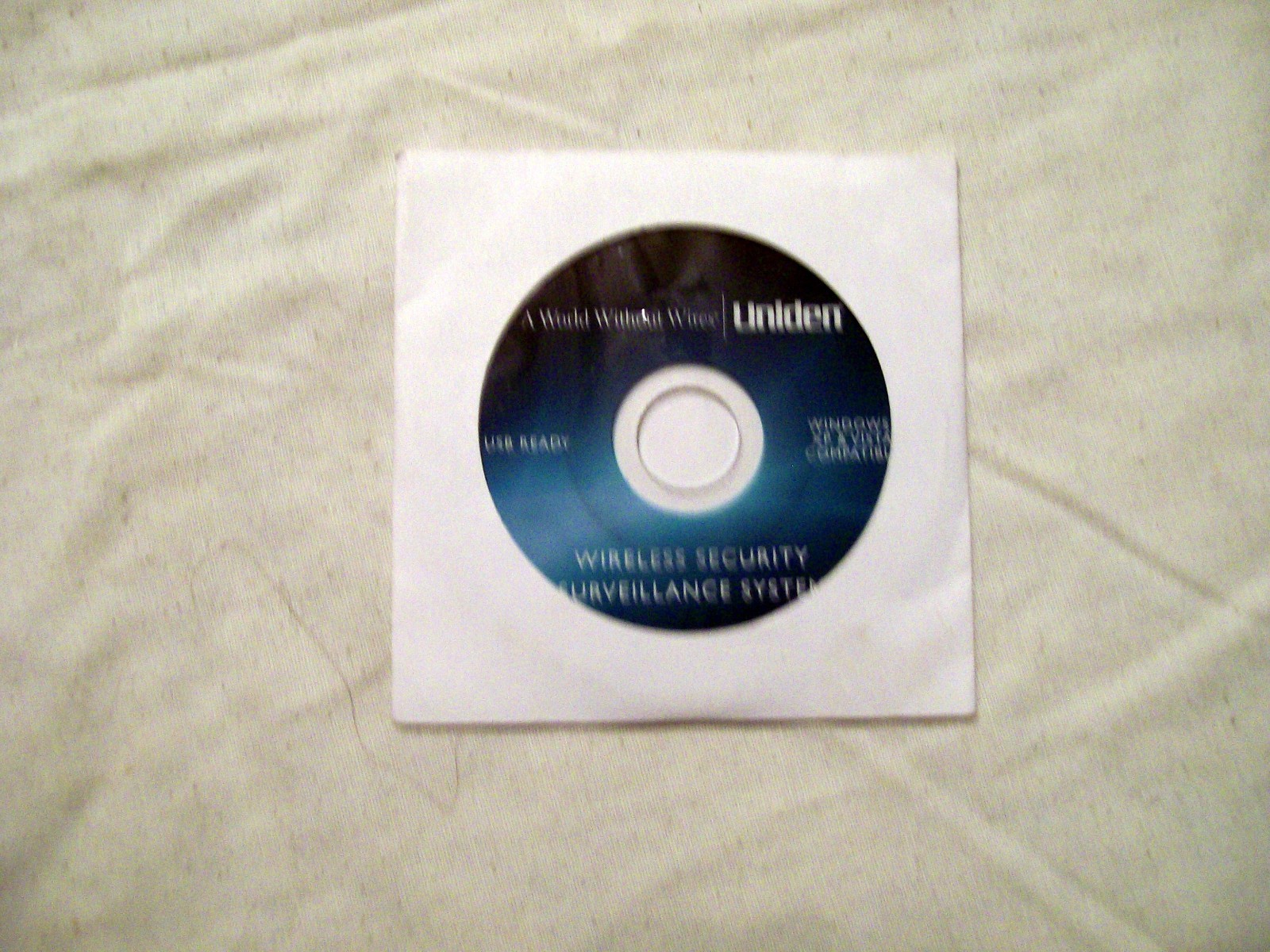 UNIDEN UDW-10003 WIRELESS SECURITY SURVEILLANCE SYSTEM SOFTWARE DISC ONLY