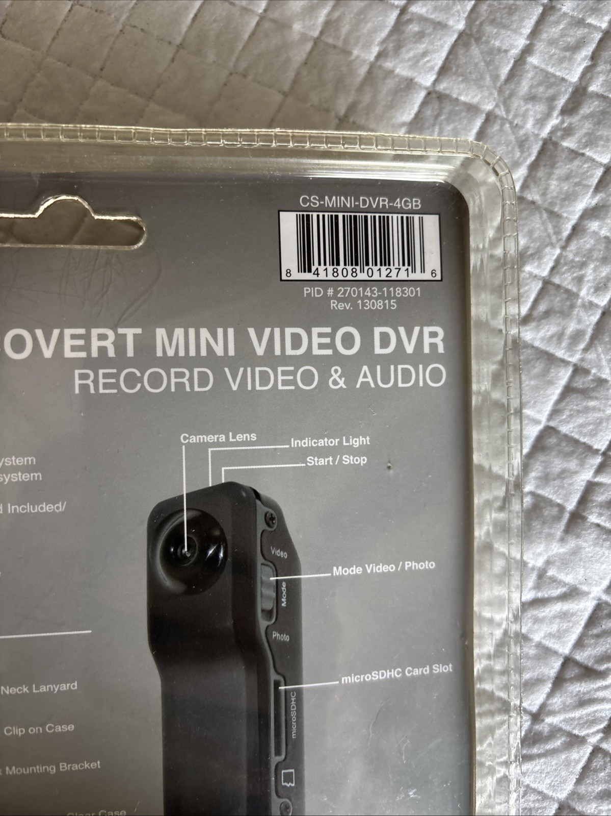 Night Owl CS-Mini-DVR Camcorder with 4GB Micro SD New And Sealed 253