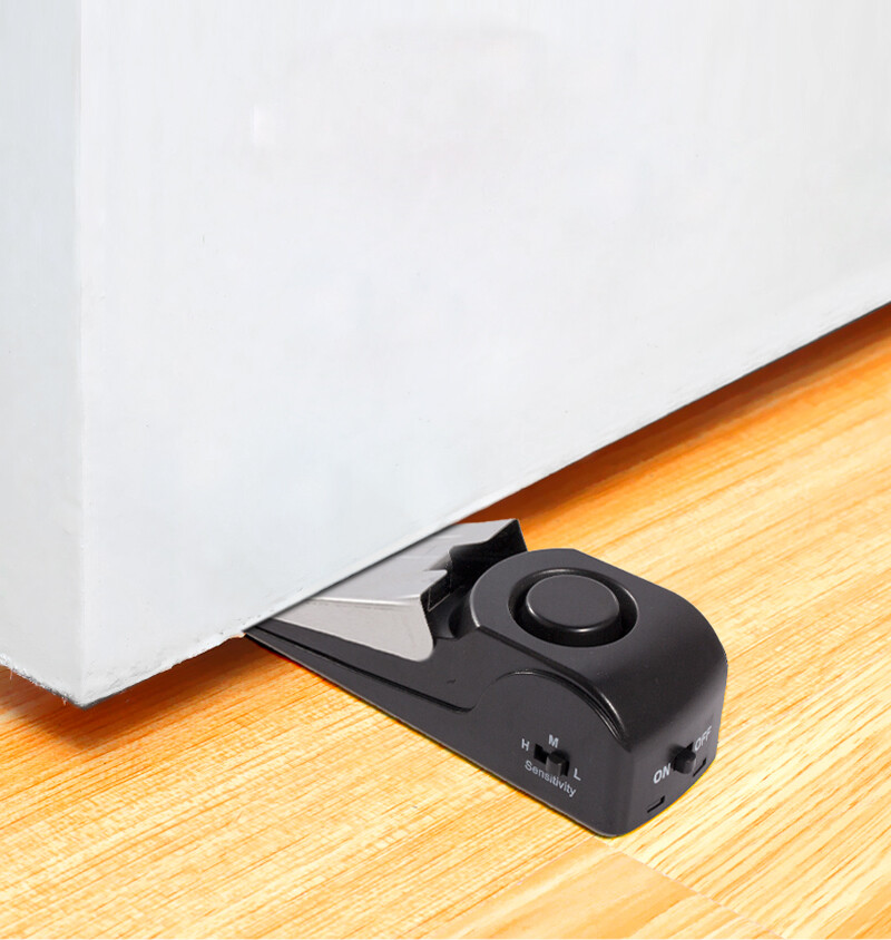 1/2/4PCS Door Stop Security Alarm Wedge Stopper Portable Home Travel Anti‑Theft