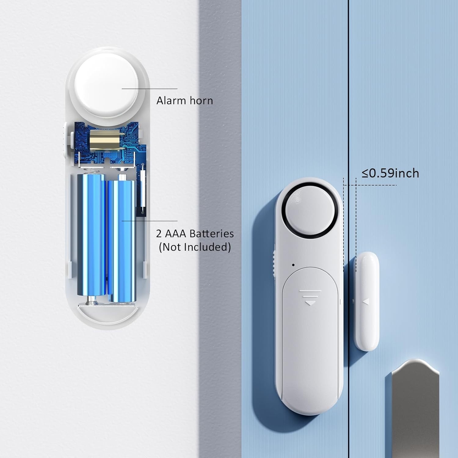 Wireless Door Alarm System – 120dB Alerts & Easy Installation (2-Pack)