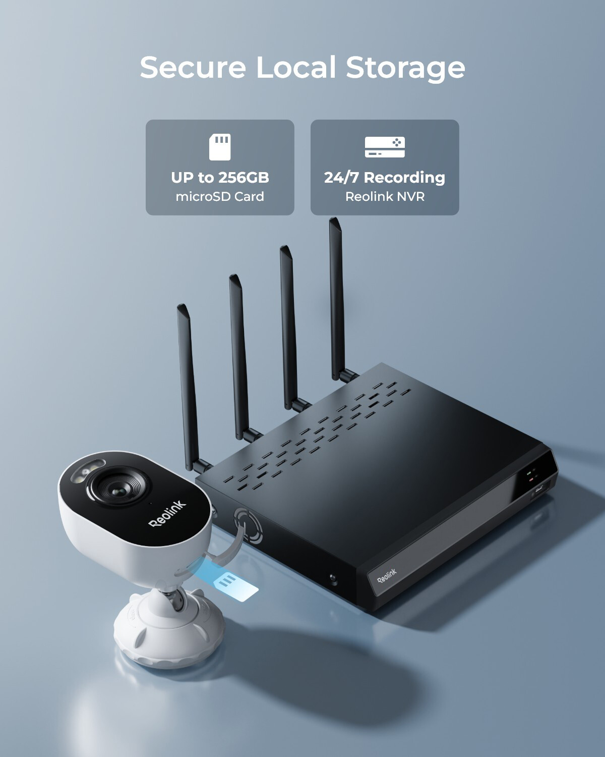 Reolink Hub with Lumus Spotlight WiFi Security Camera 2K Outdoor Smart Detection